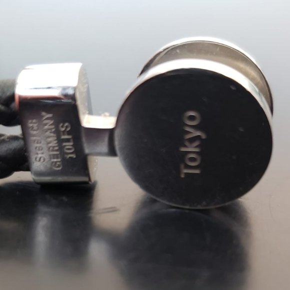 Montblanc Bracelet Black Leather and Steel for men - Picture 7 of 10